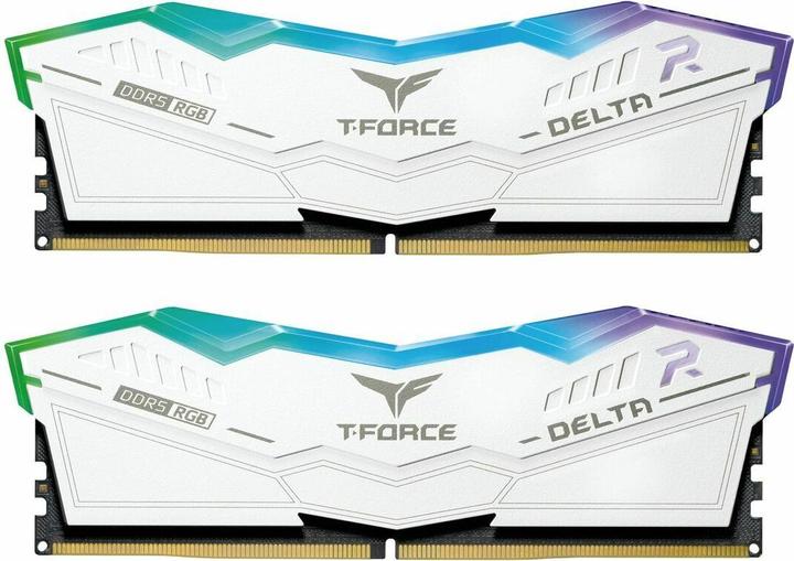 Produktbild Team Group D564GB 6000-38 Delta RGB wh K2 TEM (2 x 32GB, 6000 MHz, DDR5-RAM, DIMM)