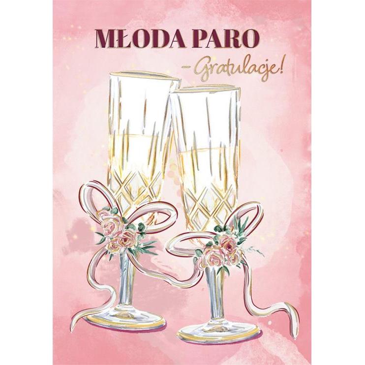 Henry Holt, Biglietto di auguri + Carta da lettere, B6 Hochzeitskarte mit Tasche - Brille