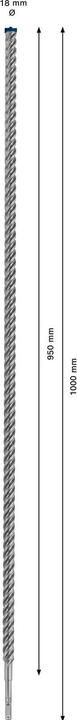 Produktbild Bosch EXPERT SDS plus-7X Hammerbohrer, 18 x 950 x 1000 mm (18 mm)