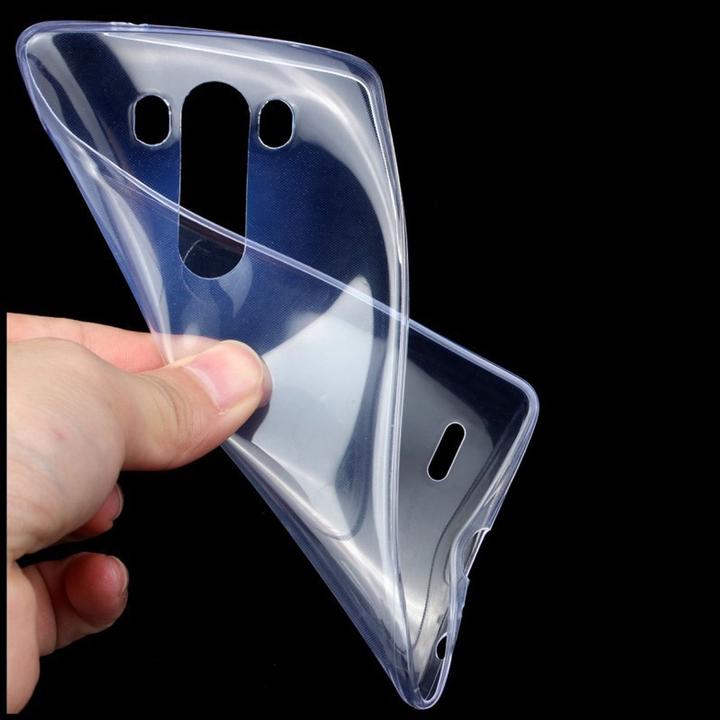 Actual product image König Design LG G3 S Sleeve Transparent Silicone Case Clear Mobile Phone Cover (LG G3 Stylus)