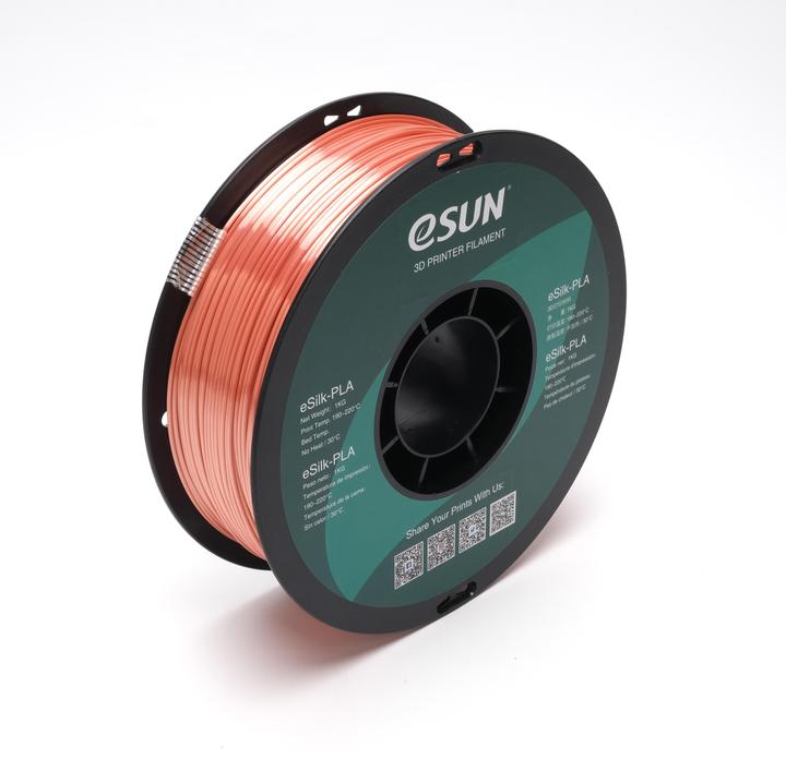 Image du produit eSUN Filament eSilk-PLA Or Rose 1.75mm 1Kg (PLA, 1.75 mm, 1000 g, Or)