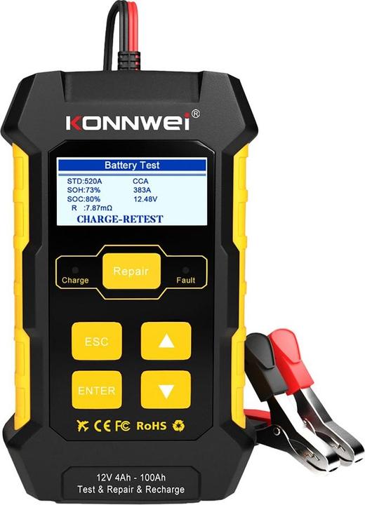 Actual product image Konnwei Battery meter KW510