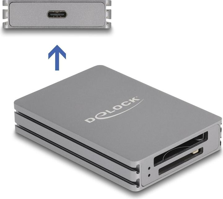 Immagine prodotto Delock Lettore di schede per SD e CFexpress di tipo B (USB 3.2 Gen 2, USB-C)