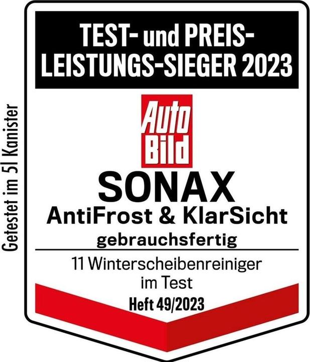 Immagine prodotto Sonax Miscela antigelo e trasparente pronta all'uso (5 l)