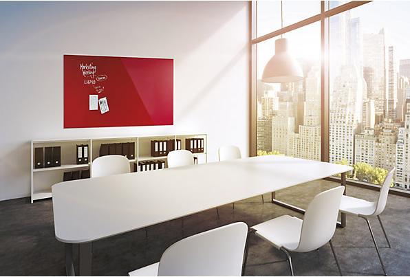 Produktbild Magnetoplan MAGNETOP. Design Glassboard 1500x1000mm 13408006 intensiv-rot (1500 x 1000 mm)