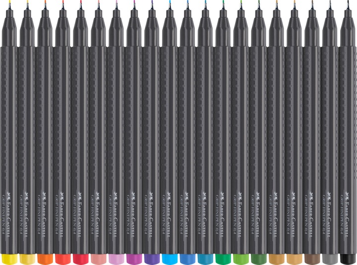 Actual product image Faber-Castell Fineliner Grip Set (Sorted, 20 x)