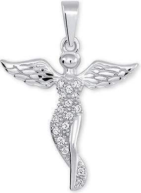 Produktbild Brilio Silver - Silver pendant Angel with crystals 446 001 00379 04