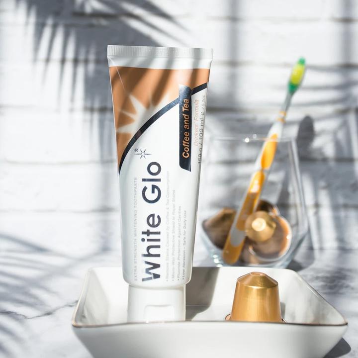 Actual product image White Glo SET Coffee & Tea Drinkers Formula pasta wybielająca usuwająca osad z kawy i herbaty