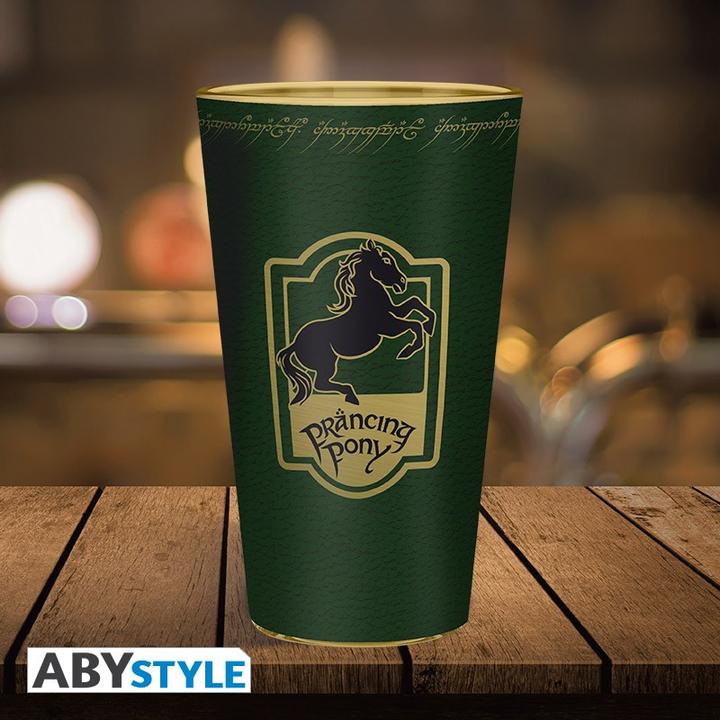 Produktbild ABYstyle Il Signore degli Anelli Large Glass 400ml Pracing Pony