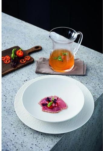 Actual product image Villeroy & Boch Manufacture Rock flat bowl blanc (23.50 cm, 1.10 l, 1 x)