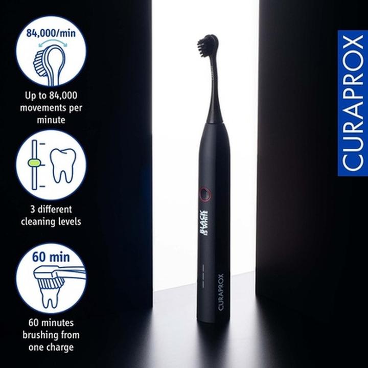 Produktbild Curaprox Hydrosonic Black is White (Schallzahnbürste)