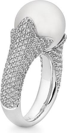 Produktbild Breuning RING - SÜDSEE-PERLE-ZP/Brill. 2,192 Ct. G/if (60, 750/18 K Gold)