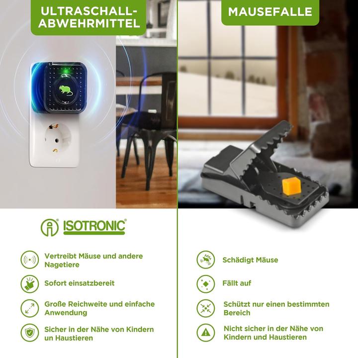 Produktbild Isotronic Ultraschall Schädlingsabwehr für Mäuse & Ratten