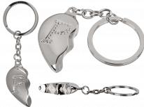 Actual product image Ootb Metal keychain, Broken Heart