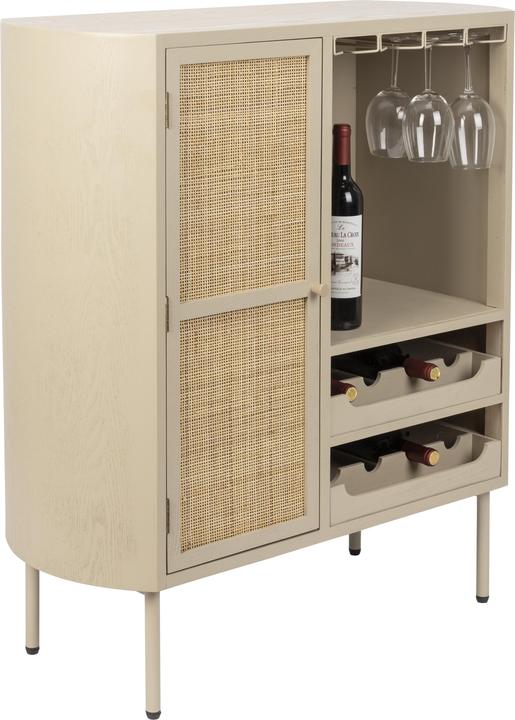 Produktbild White Label Living Cabinet (8 Flaschen, 90 x 38 x 100 cm)