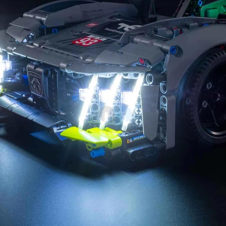 Produktbild Light my bricks LED Licht Set für LEGO Peugeot 9X8 24H Le Mans Hybrid Hypercar