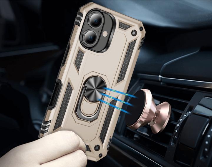 Immagine prodotto Cover-Discount iPhone 16 - Robusta cover posteriore con kickstand (Apple iPhone 16)