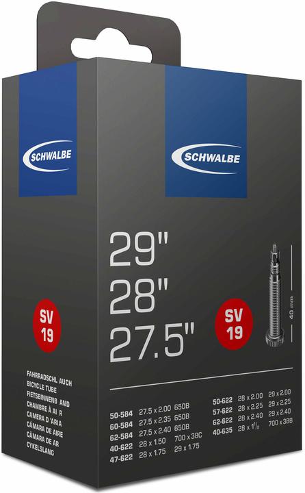 Actual product image Schwalbe Sv19 (Presta (SV), 27.5", 28", 29", 40 mm)