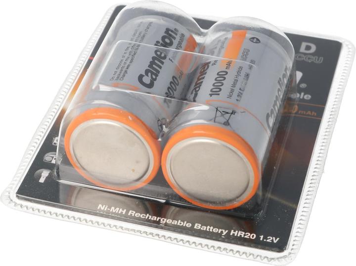 Immagine prodotto Camelion NH-D10000BP2 Wiederaufladbarer Akku Nickel-Metallhydrid (NiMH) (2 pz., D, 10000 mAh)