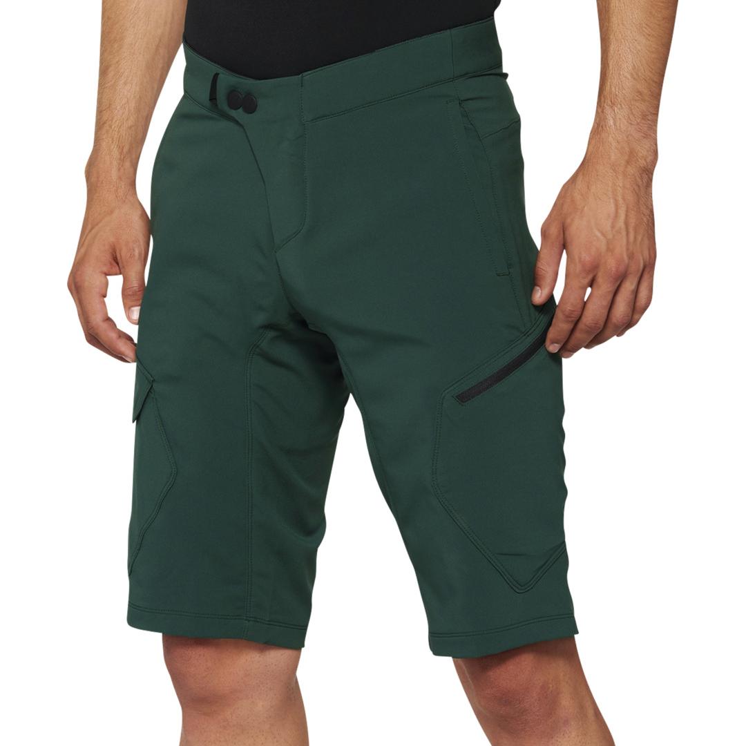 Thumbnail - 100%, Herren, Velohosen, Shorts Ridecamp (36), Grün, 36