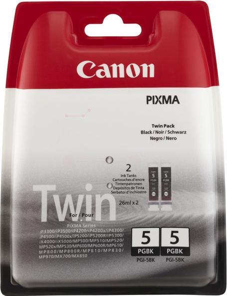 Actual product image Canon PGI-5BK 2er Pack (FC)