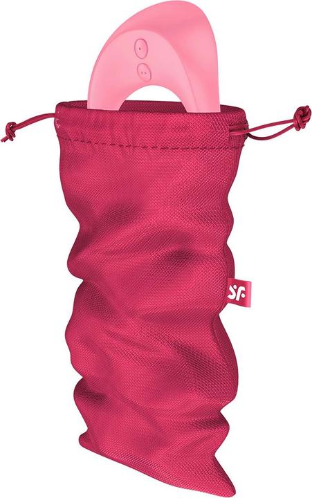 Satisfyer Treasure Bags | Soft and Washable Material | Discreet Storage, Colour:Pink, Size:M