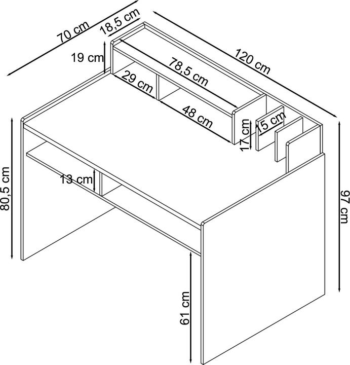 Produktbild Loft 24 Castor (120 x 70 x 97 cm)