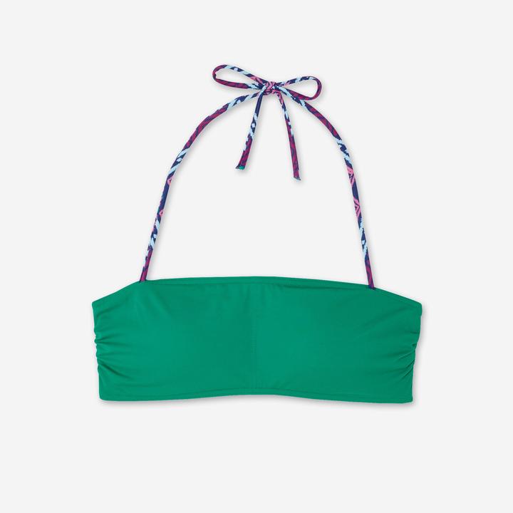 Produktbild Olaian Bikini-Oberteil Damen Bandeau Surfen Lori grün (70 A)