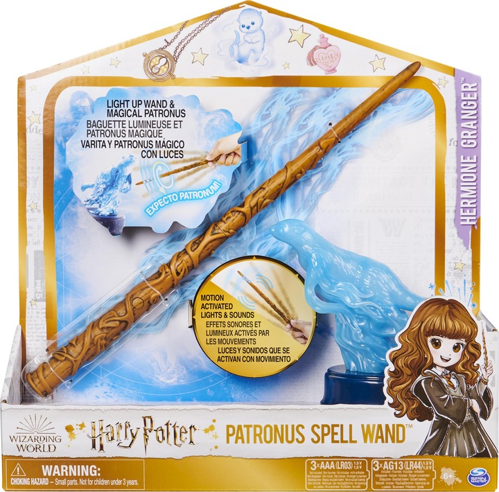 Immagine prodotto Spin Master Mondo Magico di Harry Potter - Bacchetta interattiva di Hermione Granger con figura di patrono