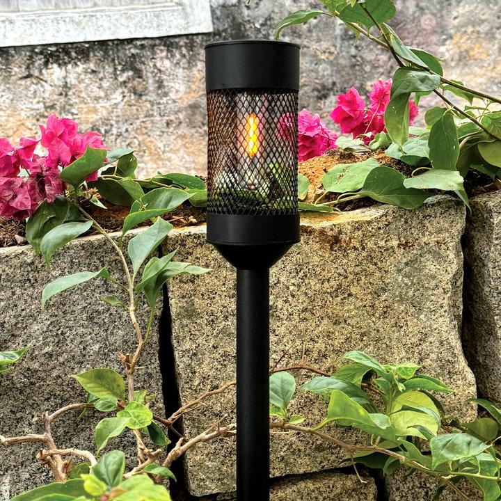 Actual product image Forever Light Solar LED Lamp Steel Post SUNARI FLS-15 black (10 lm, IP44)