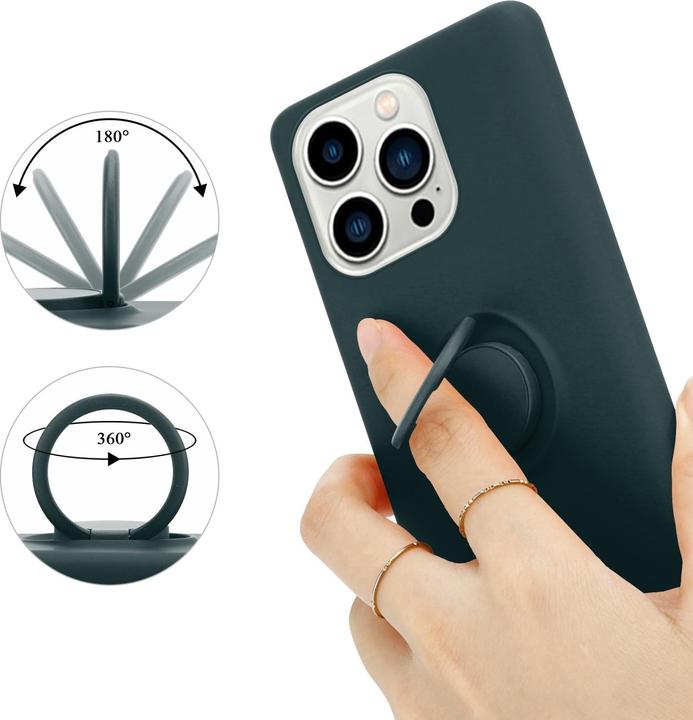 Immagine prodotto Cadorabo Custodia per Apple iPhone 14 PRO MAX in TPU Liquid Ring in stile custodia in silicone (Apple iPhone 14 Pro Max)