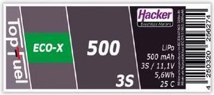 Immagine prodotto Hacker Batteria V25C LiPo (11.10 V, 500 mAh)
