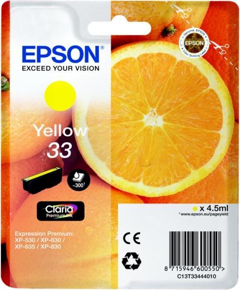 Produktbild Epson Sglpck Yellow 33 Prem.Ink (Y)