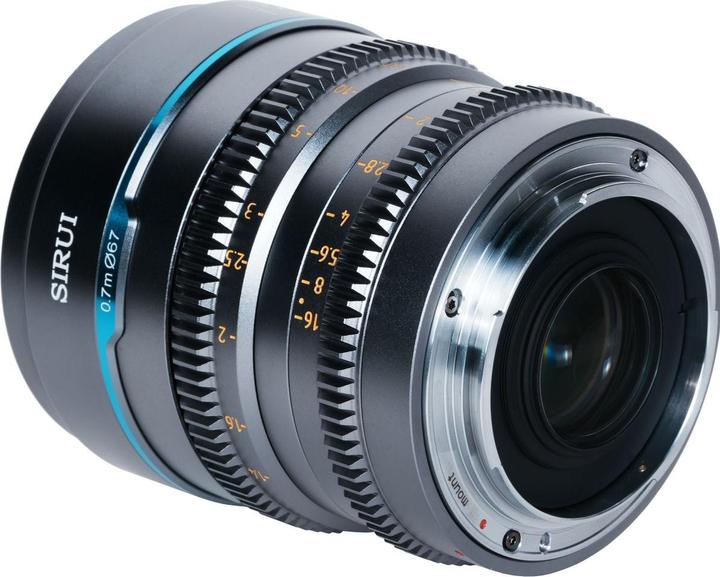 Image du produit Sirui Nightwalker Series 16mm T1.2 S35 Manual Focus Cine Lens (E Mount, Gun Metal Grey) (Sony E, APS-C / DX)