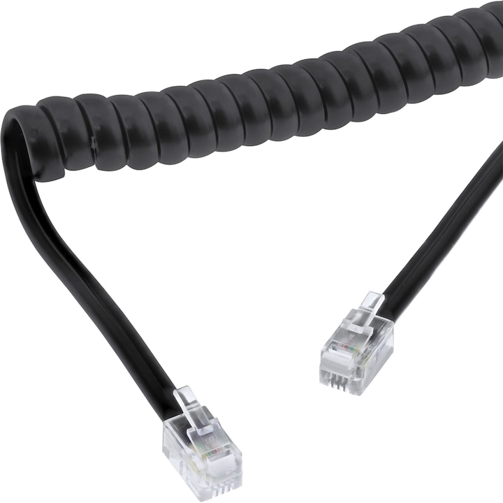 Produktbild InLine Hörer Spiralkabel