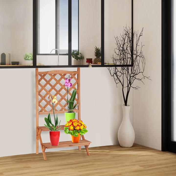 Actual product image Relaxdays Flower Rack with Trellis