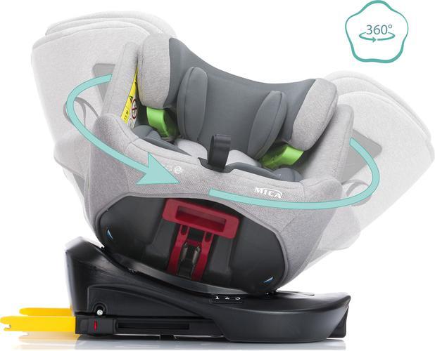 Produktbild Fillikid Mica - Kindersitz Nico mit Standfuss - hellgrau (Reboarder)