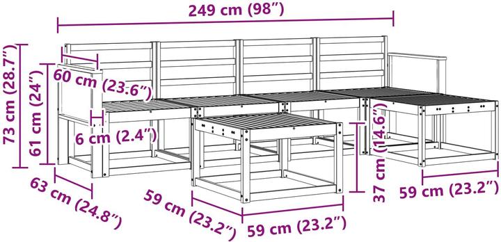 Produktbild vidaXL Garten Couch