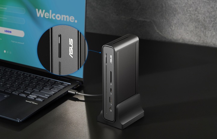 Actual product image ASUS DC300 - Docking station - USB-C - HDMI DP USB-C - 1GbE - 150 Watt (USB-C, 1 Ports)