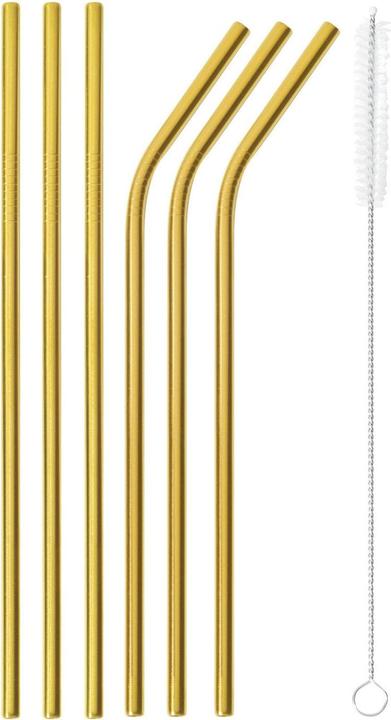 Image du produit Sambonet Mix Play Pailles Acier inoxydable/PVD Or Set 6 (1 x)