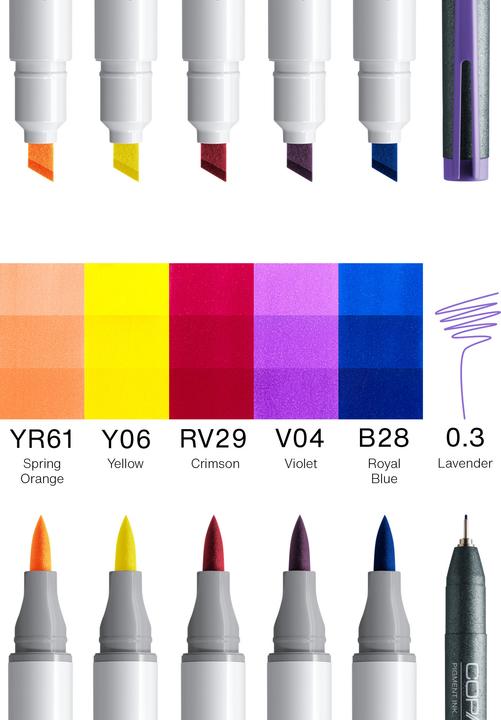 Actual product image Copic Ciao Manga (6x)