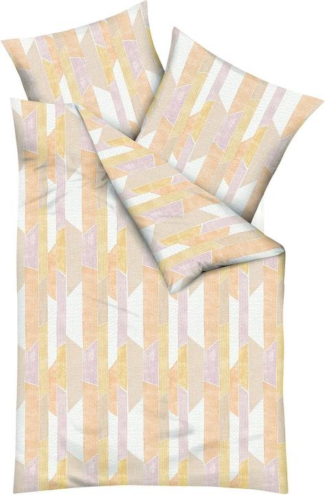 Image du produit Traumschlaf Seersucker Bettwäsche Mikado sonne (Set de linge de lit, 155x220 cm + 80x80 cm)