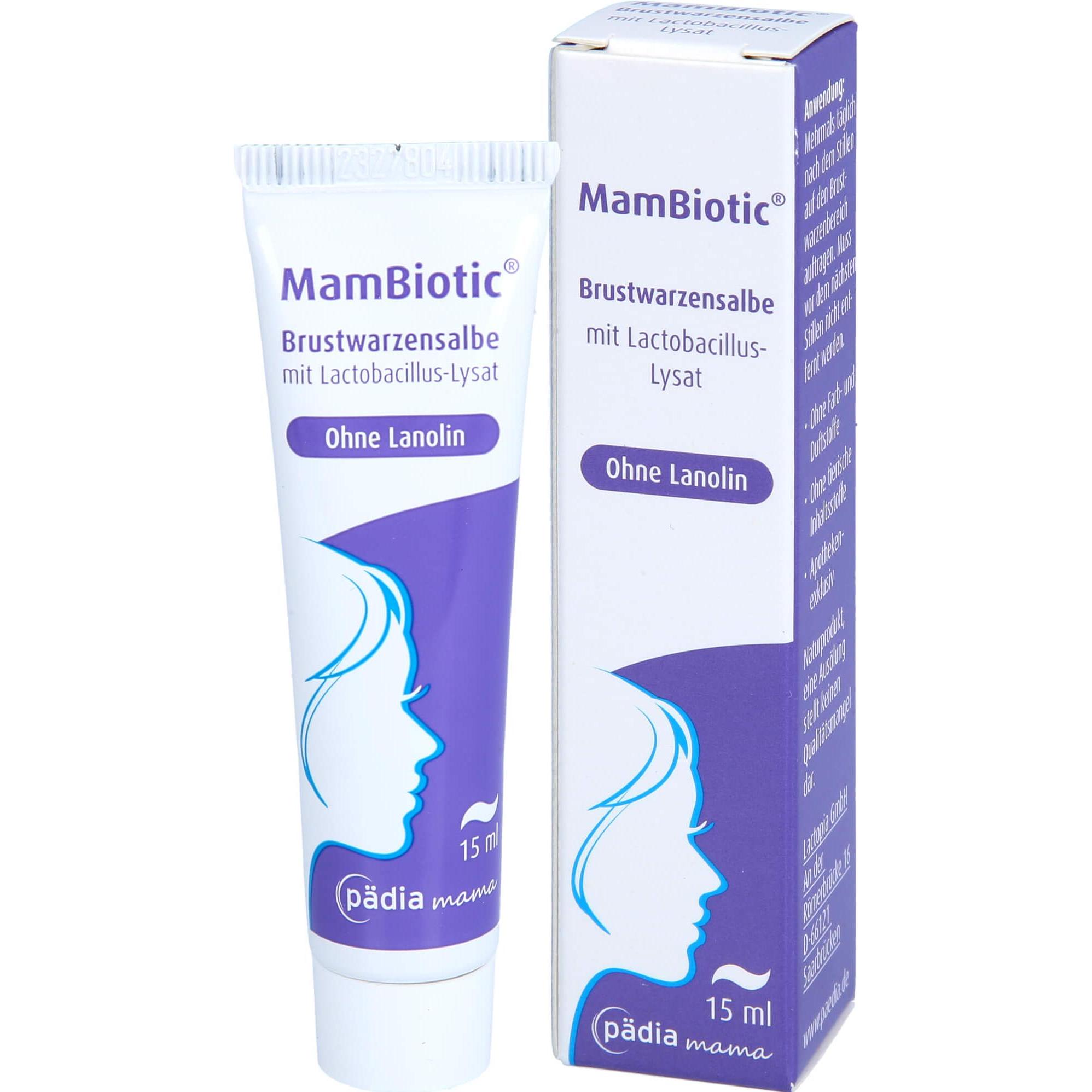 Thumbnail - Pädia, Mamapflege, MamBiotic Brustwarzensalbe, 15 ml SAL