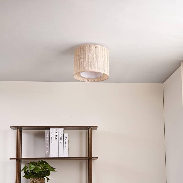 Actual product image Lindby Soula ceiling light fabric Ø 26 cm (E27)
