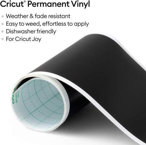 Produktbild Cricut Smart Vinyl Permanent Joy 14x122cm 1 sheet Mat Black (P)