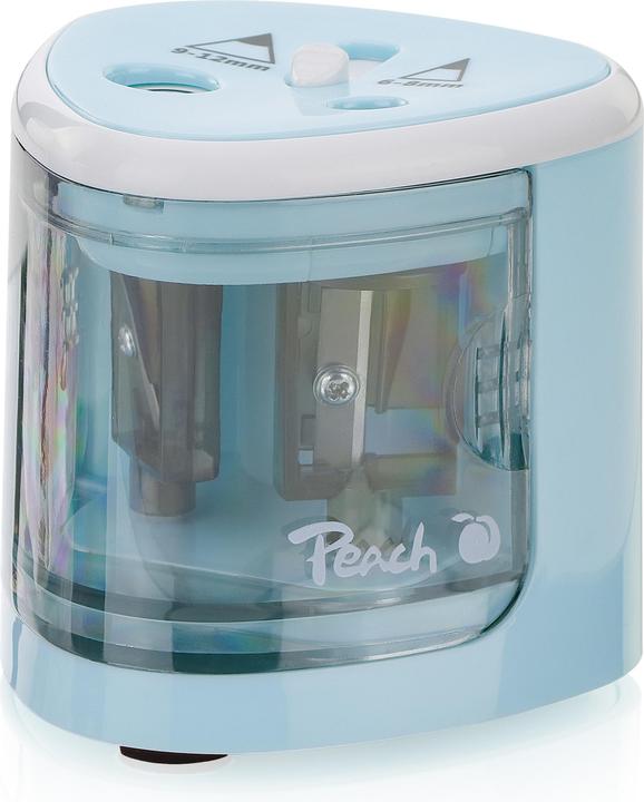 Peach Puntenslijper PO102 Werkt op batterijen, blauw