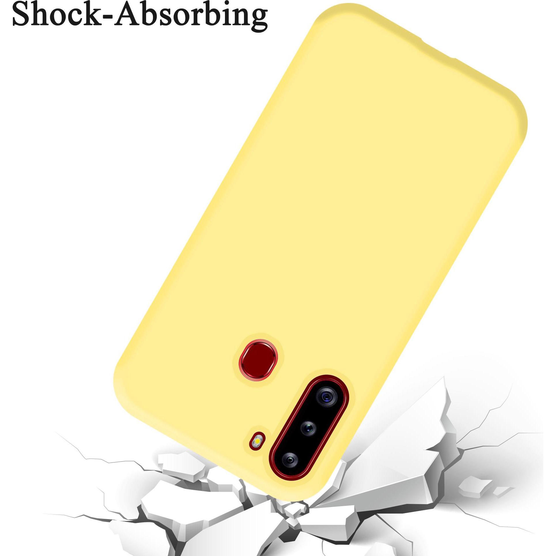 Thumbnail - Cadorabo TPU Liquid Silicone Case Cover (Samsung Galaxy A21), Smartphone Hülle, Gelb