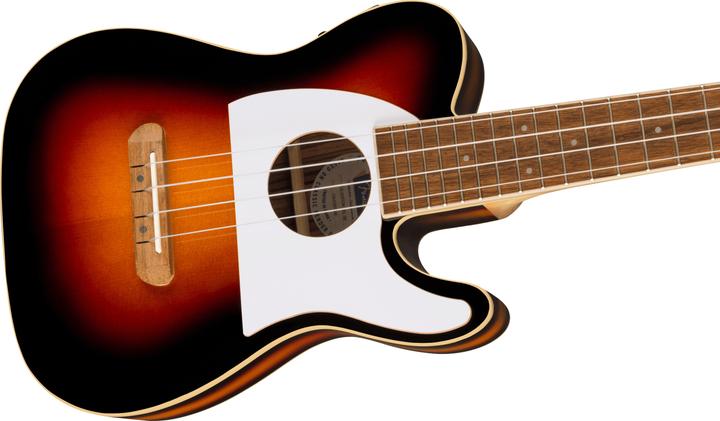 Produktbild Fender Fullerton Tele Uke WN White Pickguard 2-Color Sunburst elektrisch-akoestische concert ukelele (Schutzblech vorne)