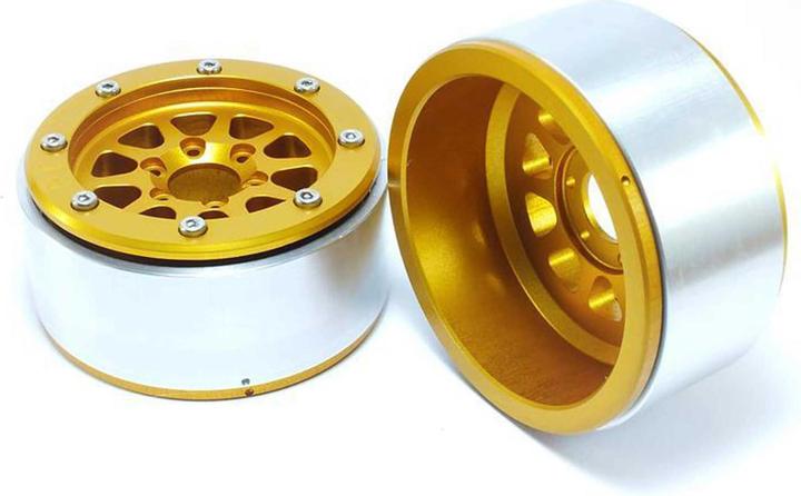 Image du produit Metsafil beadlock wheels gold/gold 1.9 (2 pcs.) sans moyeu de roue