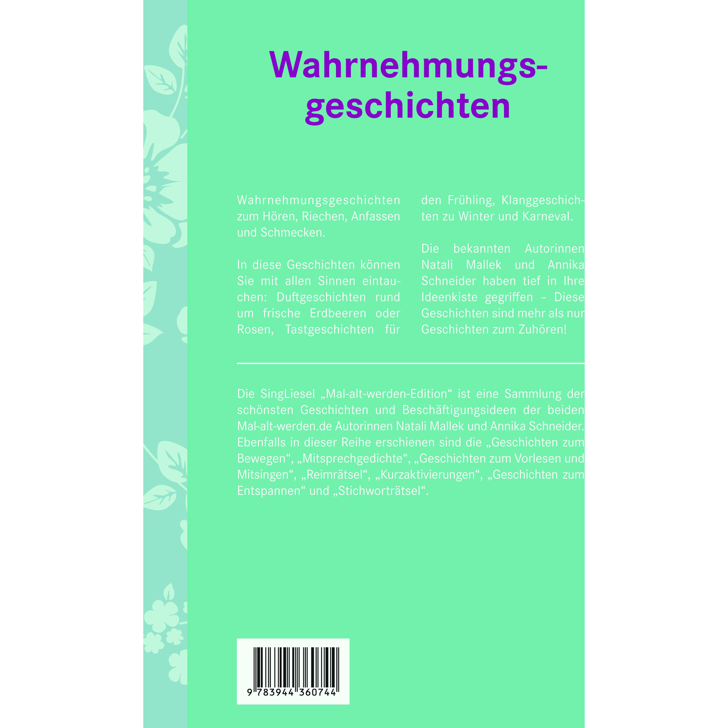 Thumbnail - Wahrnehmungsgeschichten für Senioren, Ratgeber von Natali Mallek, Annika Schneider